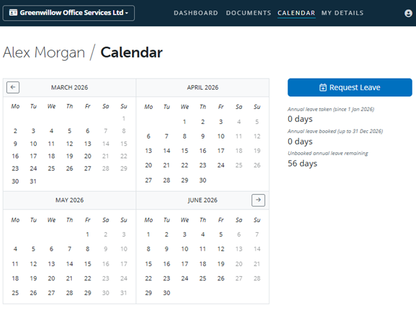 employee-portal-calendar satisfied customer while contacting payrollability